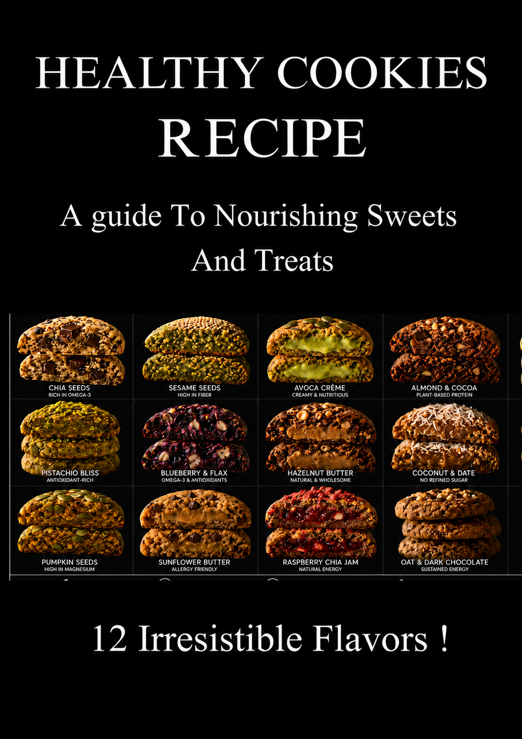 The Chef's collection of Healthy Cookies Recipe (12 Flavors)